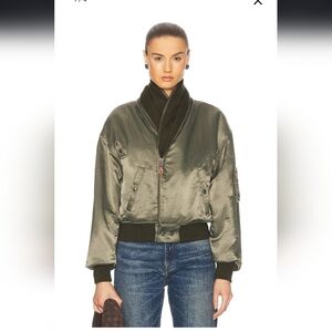 R13 Zip Collar Flight Jacket